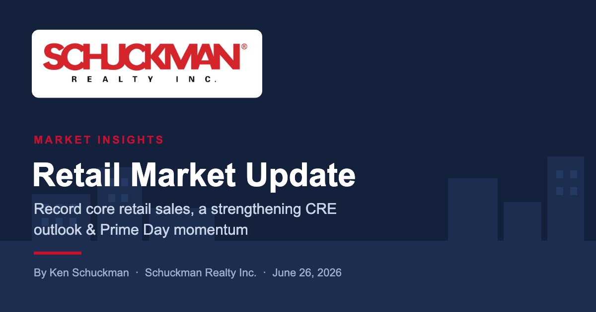 Schuckman Realty Inc. Retail Market Update