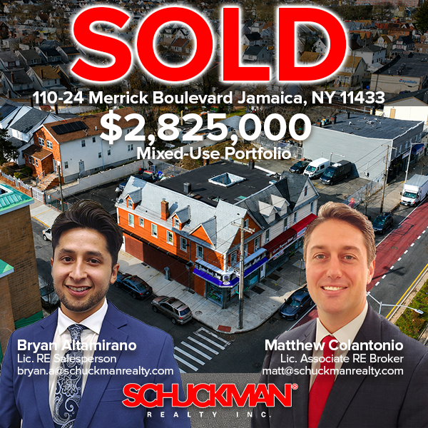 SOLD; 11024 Merrick Boulevard - Jamaica, NY Sold by Bryan Altamirano & Matthew Colantonio for $2,825,000